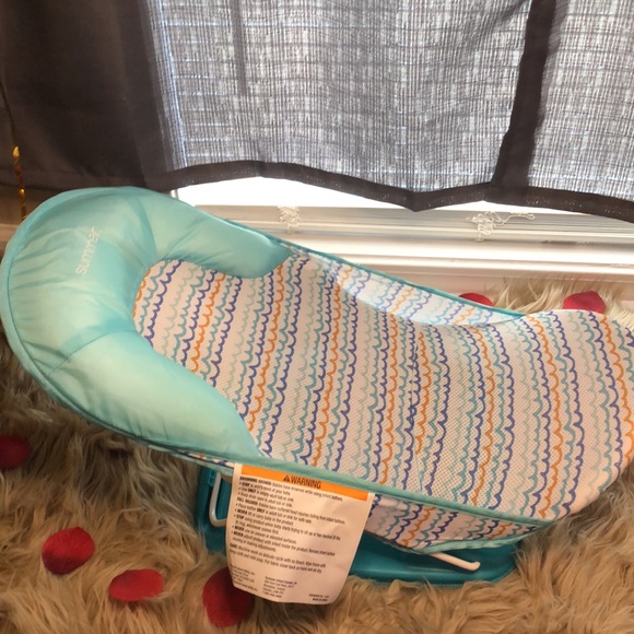 New Summer Deluxe Baby Bather Folding Bath Sling - Picture 3 of 6